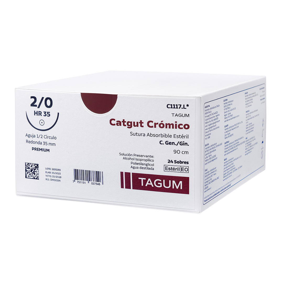 Sutura Catgut Crómico
